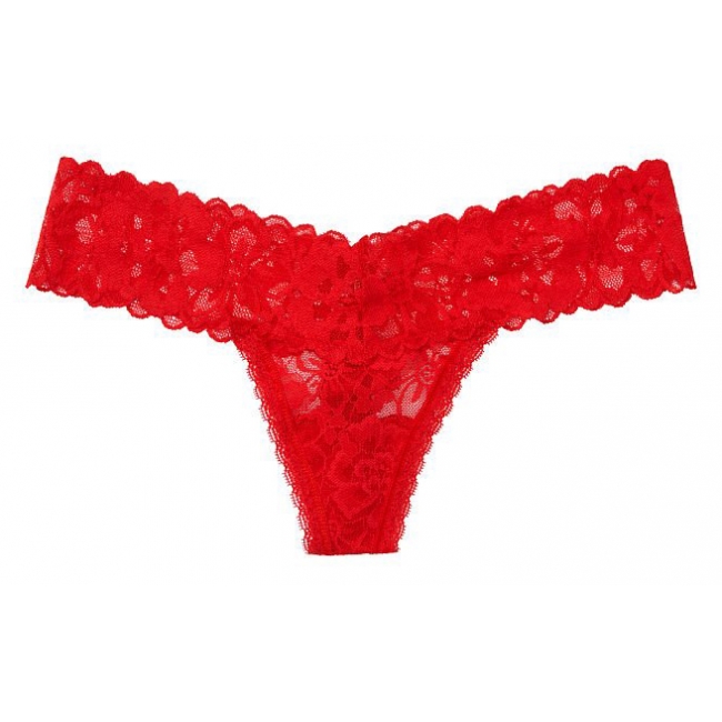 Мереживні трусики Victoria's Secret The Lacie Thong Panty, Red