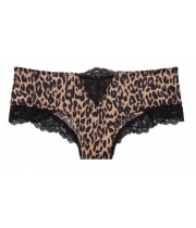 Трусики Victoria's Secret Very Sexy Micro Lace Inset Cheeky Panty, Леопард
