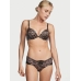 Трусики Victoria's Secret Very Sexy Micro Lace Inset Cheeky Panty, Леопард