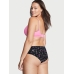 Трусики Безшовні Victoria's Secret Sexy Illusions No-Show Hiphugger Panty, Black Snowflakes