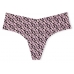 Безшовні трусики Victoria Secret No Show Tong Panty, Black Geo Logo