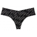 Безшовні трусики Victoria Secret No Show Tong Panty, Black Logo