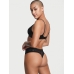 Мереживні трусики Victoria's Secret Stretch No-Show Thong Panty, Black