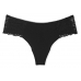 Безшовні трусики Victoria's Secret No Show Lace Tong Panty, Чорні
