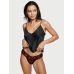 Мереживні Трусики Victoria’s Secret The Lacie Thong Panty, Black Hearts