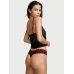 Мереживні Трусики Victoria’s Secret The Lacie Thong Panty, Black Hearts