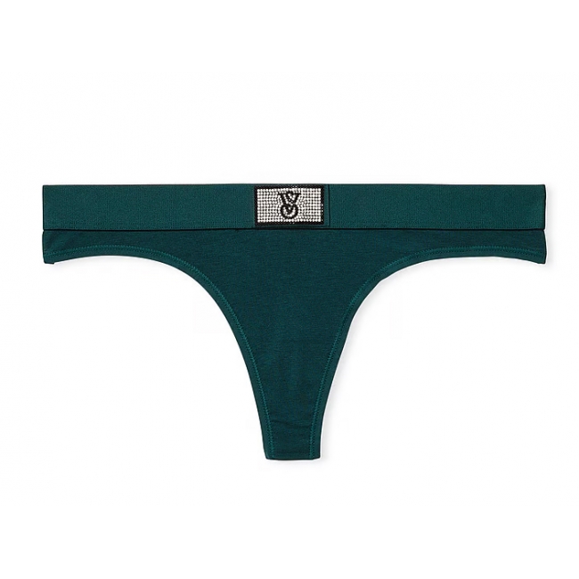 Трусики Стрінги Victoria's Secret Shine Patch Thong Panty, Зелені