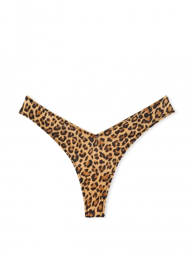 Трусики Стрінги Victoria’s Secret Strappy Back High-Leg Thong Panty, Леопардові