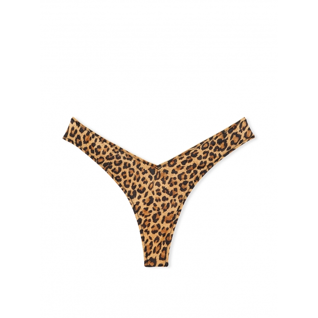 Трусики Стрінги Victoria’s Secret Strappy Back High-Leg Thong Panty, Леопардові