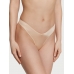 Трусики Стрінги Victoria’s Secret Strappy Back High-Leg Thong Panty, Cвітло-бежеві