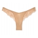 Трусики Стрінги Victoria’s Secret Lace-Trim High-Leg Thong Panty, Бежеві