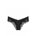 Трусики Victoria’s Secret Lace-Trim High-Leg Cheeky Panty, Чорні