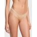 Трусики Victoria’s Secret Lace-Trim High-Leg Cheeky Panty, Бежевий
