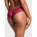 Трусики Victoria’s Secret Lace-Trim High-Leg Cheeky Panty, Бордові