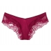 Трусики Victoria’s Secret Lace-Trim High-Leg Cheeky Panty, Бордові