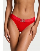 Трусики Стрінги Victoria's Secret Shine Patch Thong Panty, Червоні