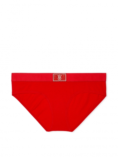 Трусики Victoria's Secret Shine Patch Hiphugger Panty, Червоні