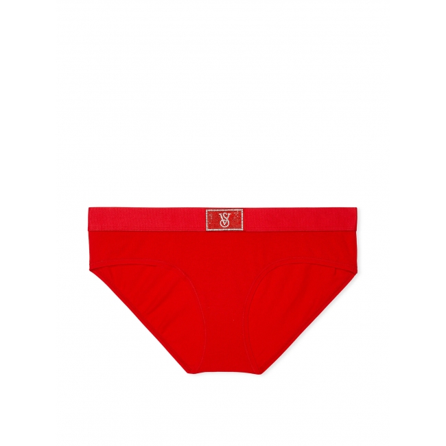 Трусики Victoria's Secret Shine Patch Hiphugger Panty, Червоні
