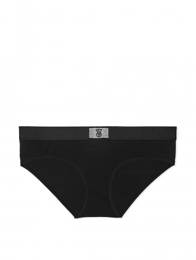 Трусики Victoria's Secret Shine Patch Hiphugger Panty, Чорні