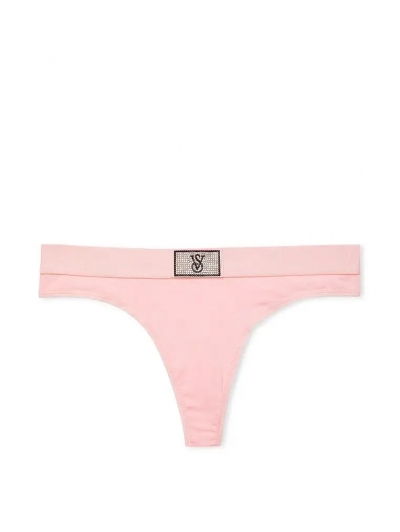 Трусики Стрінги Victoria's Secret Shine Patch Thong Panty, Рожеві