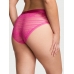 Трусики Victoria’s Secret Logo Lace Hiphugger Panty, Яскраво-рожеві