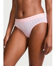Трусики Victoria’s Secret Logo Cotton Hiphugger Panty, Рожева смужка