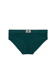 Трусики Victoria's Secret Shine Patch Hiphugger Panty, Зелені з лого VS