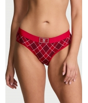 Трусики Victoria's Secret Shine Patch Hiphugger Panty, Червоні у клітинку