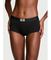 Трусики Victoria’s Secret Shine Patch Shortie Panty, Чорні