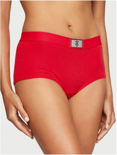 Трусики Victoria’s Secret Shine Patch Shortie Panty, Червоні 