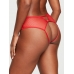 Трусики з відкритим доступом Victoria’s Secret Open-Back Fishnet Cheeky Panty, Червоні