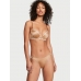 Трусики Стрінги з камінцями Victoria’s Secret Double Shine Strap Smooth Thong Panty,  Praline