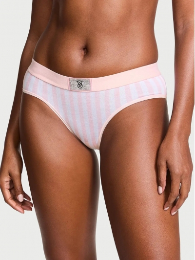 Трусики Victoria's Secret Shine Patch Hiphugger Panty, Рожева смужка