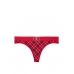 Трусики Стрінги Victoria's Secret Shine Patch Thong Panty, Червоні у клітинку