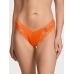 Трусики Стрінги Victoria’s Secret Lace-Trim High-Leg Thong Panty, Sunny Orange