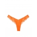 Трусики Стрінги Victoria’s Secret Lace-Trim High-Leg Thong Panty, Sunny Orange