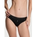 Трусики Стрінги Victoria's Secret Shine Patch Thong Panty, Чорні з лого VS