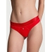 Трусики Стрінги Victoria's Secret Shine Patch Thong Panty, Червоні з лого VS