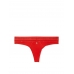 Трусики Стрінги Victoria's Secret Shine Patch Thong Panty, Червоні з лого VS