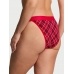 Трусики Стрінги Victoria’s Secret Shine Patch Tanga Panty, Червона клітинка