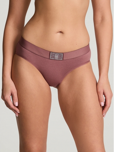 Трусики Victoria's Secret Shine Patch Hiphugger Panty, Vintage Rose