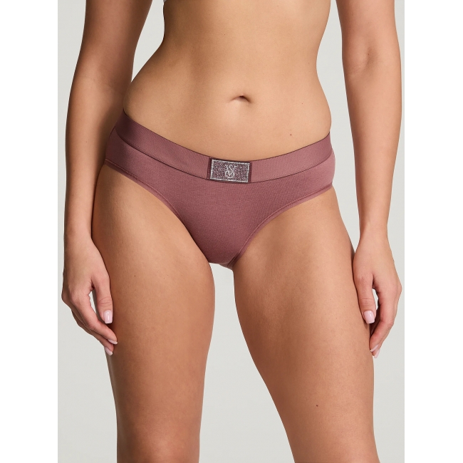 Трусики Victoria's Secret Shine Patch Hiphugger Panty, Vintage Rose