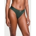 Трусики Стрінги Victoria's Secret Shine Patch Thong Panty, Темно-зелені