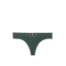 Трусики Стрінги Victoria's Secret Shine Patch Thong Panty, Темно-зелені
