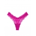 Трусики Victoria's Secret Very Sexy Rose Lace High-Leg Thong Panty, Фуксія