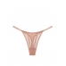 Трусики Стрінги з камінцями Victoria’s Secret Sheer Shine Thong Panty, Бежеві