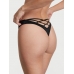 Трусики Стрінги Victoria’s Secret Strappy Back High-Leg Thong Panty, Чорні