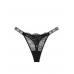 Трусики Стрінги з камінцями Victoria’s Secret Very Sexy Shine Strap Rose Lace Thong Panty, Чорні