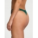 Трусики Стрінги з камінцями Victoria’s Secret Double Shine Strap Smooth Thong Panty, Темно-зелені