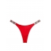 Трусики Стрінги з камінцями Victoria’s Secret Very Sexy Shine Strap Thong Panty, Червоні